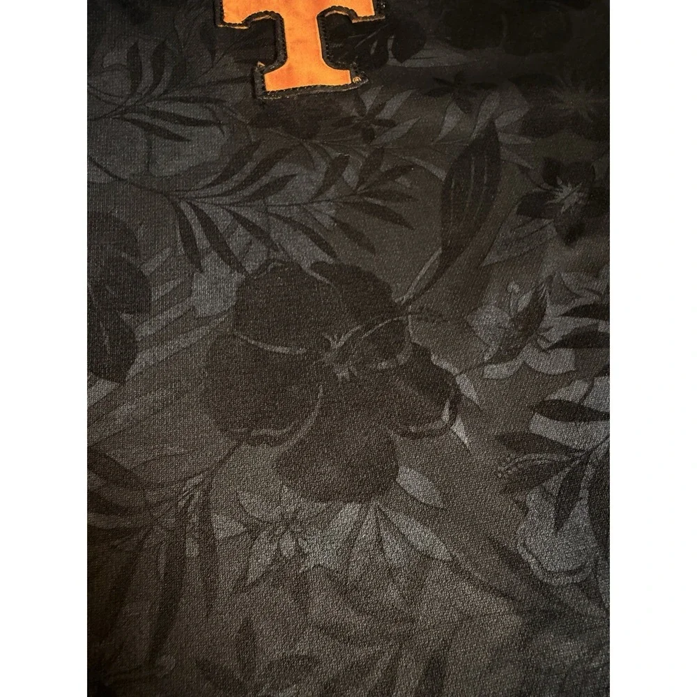 Tennessee Volunteers Champion Polo Men's L Black Gray Floral Power T Golf Shirt